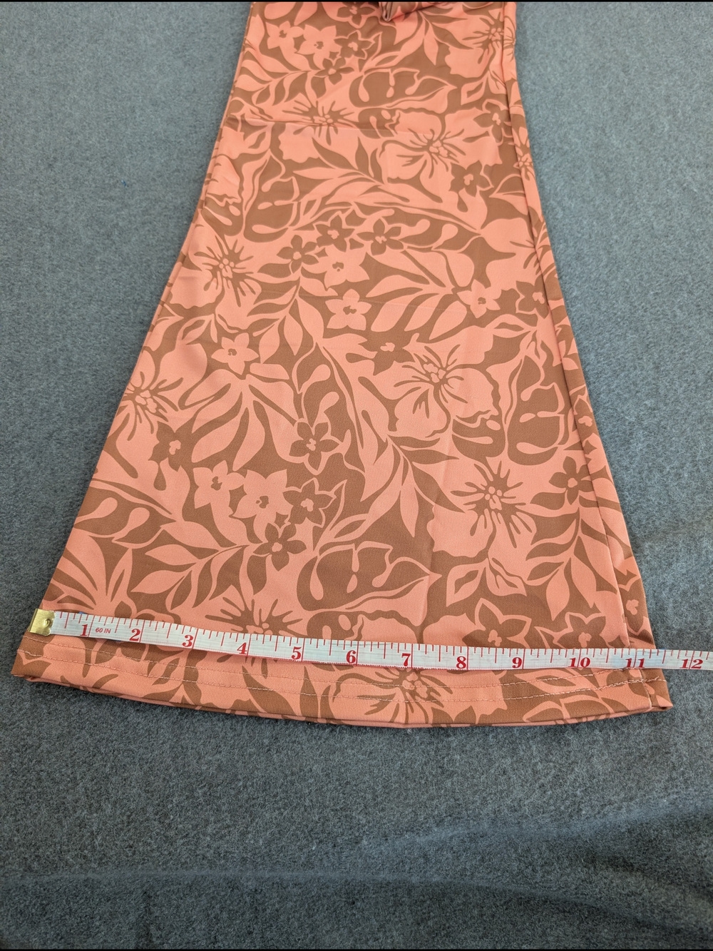 Billabong NWT Hang Loose Floral Flare Pants M Coral Tropical Lounge Beach - Picture 12 of 14